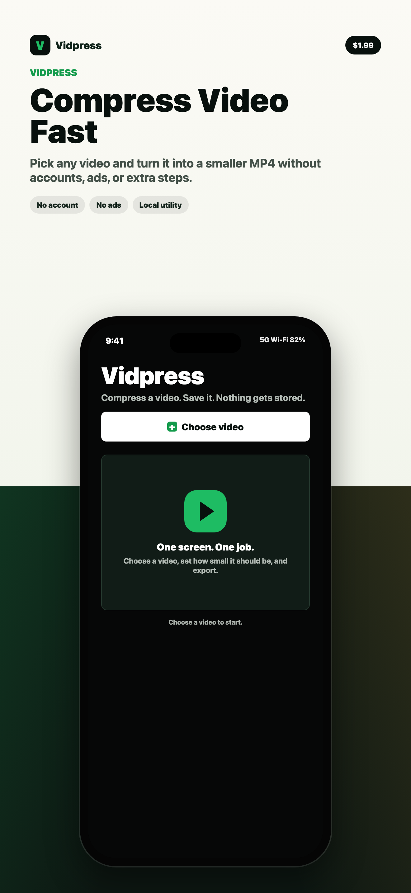 Vidpress app screenshot